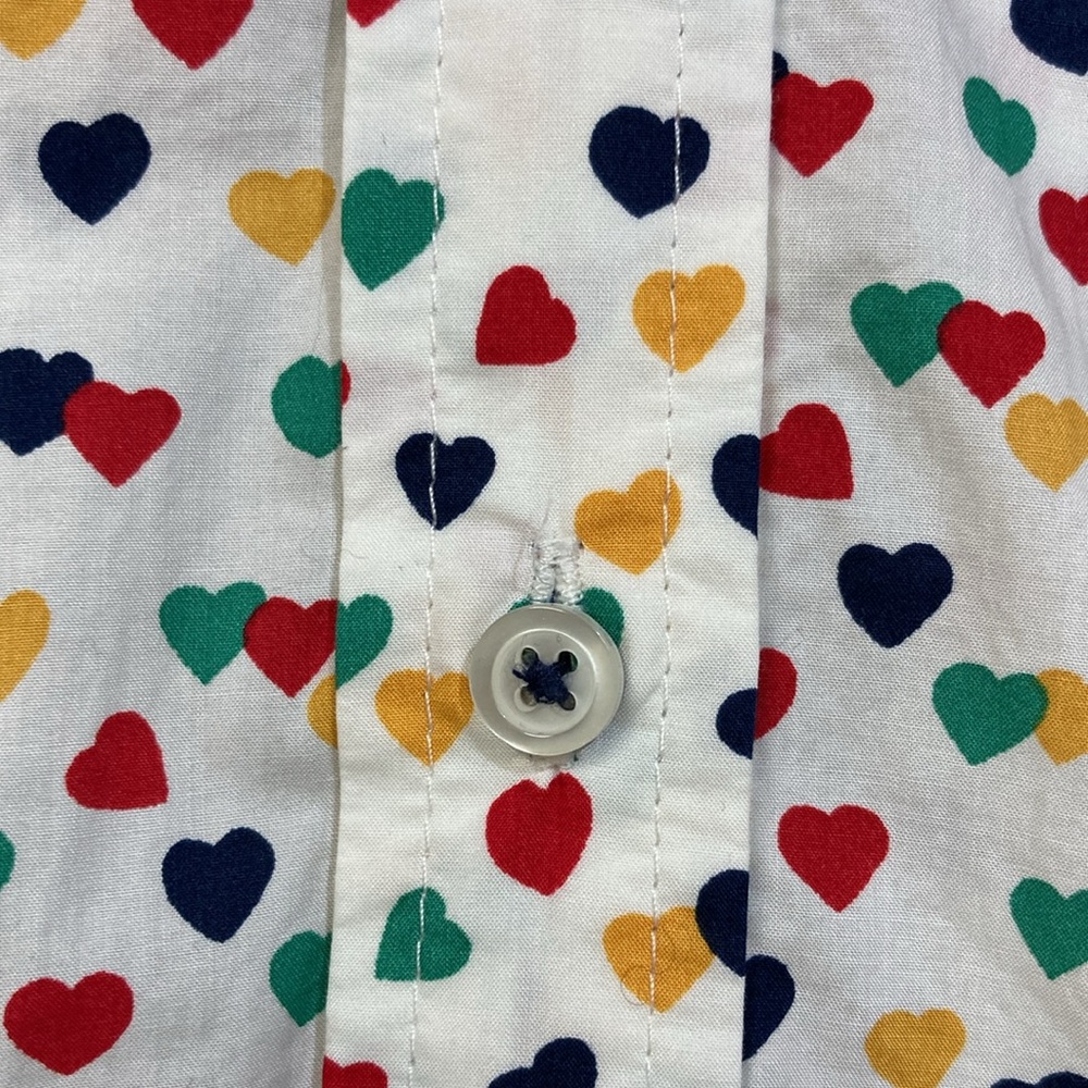 Talbots Heart Button Down - image 3